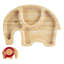 Tiny Dining - Children's Bamboo Suction Elephant Plate-53057735