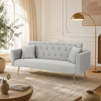 Canapé convertible polyvalent pour divers espaces, améliorant le confort et le style