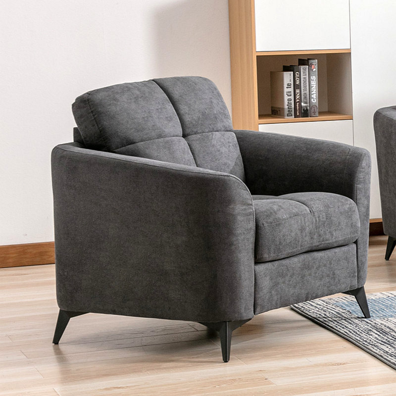 Chaise en tissu 39 po Callie, Gray
