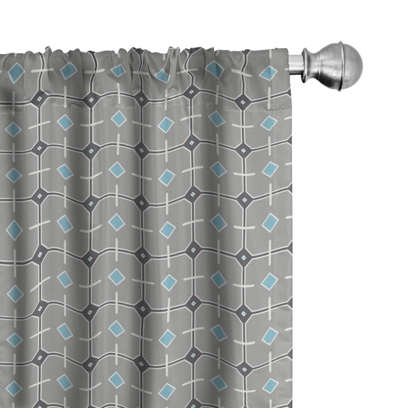 Rideaux 4 panneaux East Urban Home, L 56 po x L 95 po