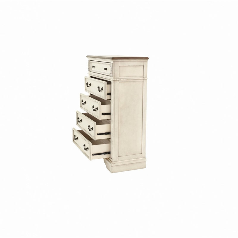Commode de rangement en bois blanc antique antique avec commode 1 pièce