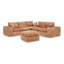 Comfy Cloud Couch avec coussins, un repose-pieds mobile et une combinaison de bricolage-131588398