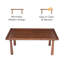 Table basse en bois Entwine