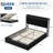 Queen Bed Frame with Lift Up Storage, Upholstered Velvet Bed with Storage Headboard-117328036-117328038