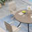 4-Person Square Patio Dining Set With 360°Swivel PVC-coated polyester Chairs-83746000