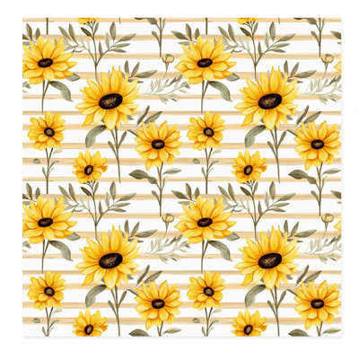 Motif de tournesols floraux