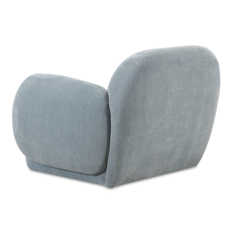 Mikah Upholstered Armchair, Light Blue Performance
