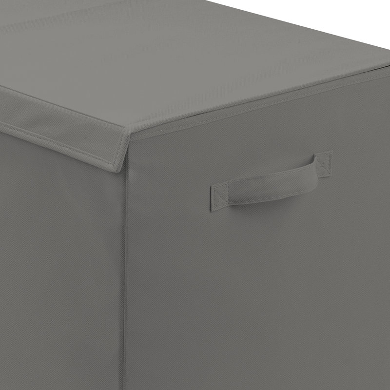 Sorbus Collapsible Fabric Toy Storage Box with Lide, Gray