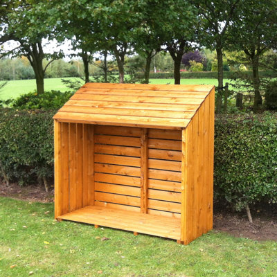 151cm W x 57cm D Wood Log Store