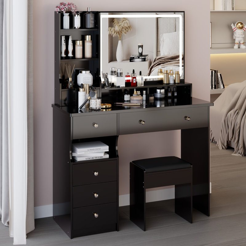 Modern Minimalist Vanity table, Black