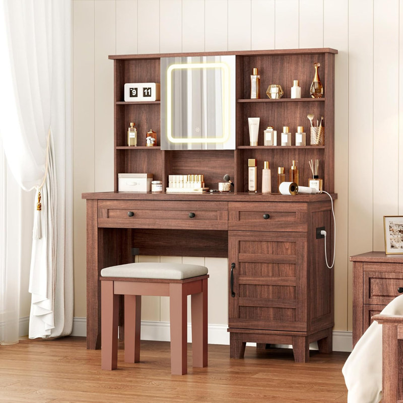 Ensemble de meuble-lavabo de 42 po GarveeHome, Brun