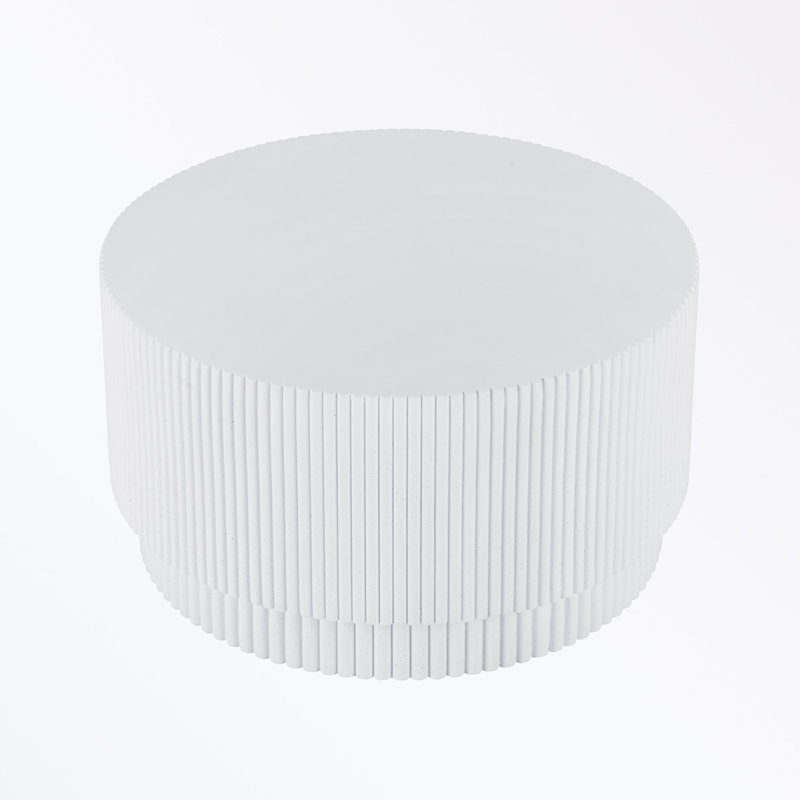 Round Coffee Table, White