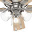 Ventilateur de plafond standard à 5 pales de 52 po avec chaîne de traction et ensemble d'éclairage inclus Crestfield-32727861