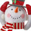 14" Felt Snowman With Hat Tree Topper