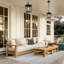 Gatlon 1 -Bulb Small 11.5'' H Outdoor Pendant