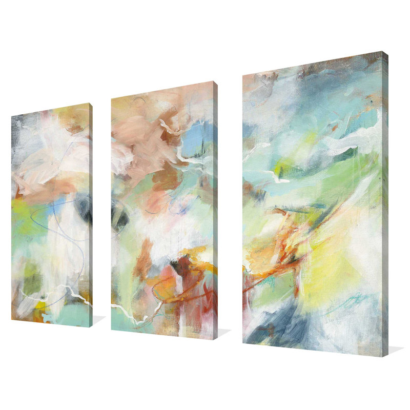 Possibilités - Ensemble de 3 toiles tendues, H 32 po x l 48 po x P 0,75 po