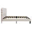 Cecilie Velvet Upholstered Bed with Wooden Frame-121836006