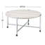 Table basse ronde avec cadre en métal