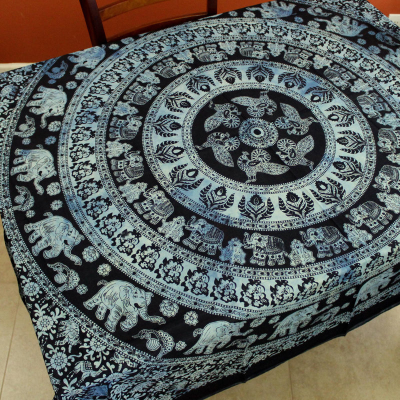 100% Cotton Tablecloth, Blue