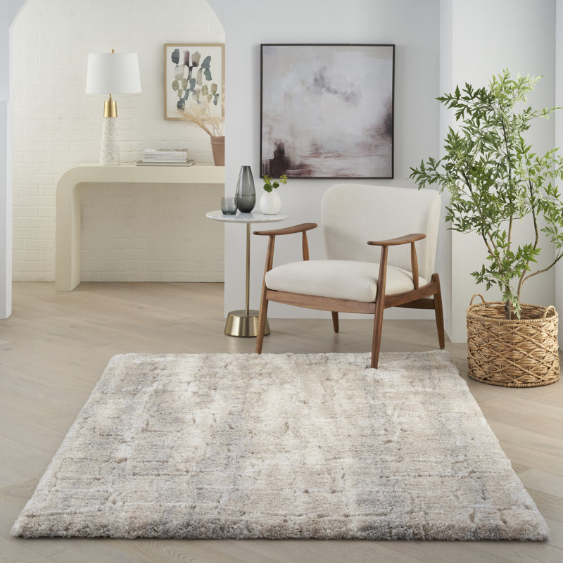 Ilgar Ivory Area Rug, Rectangle 3' x 5'