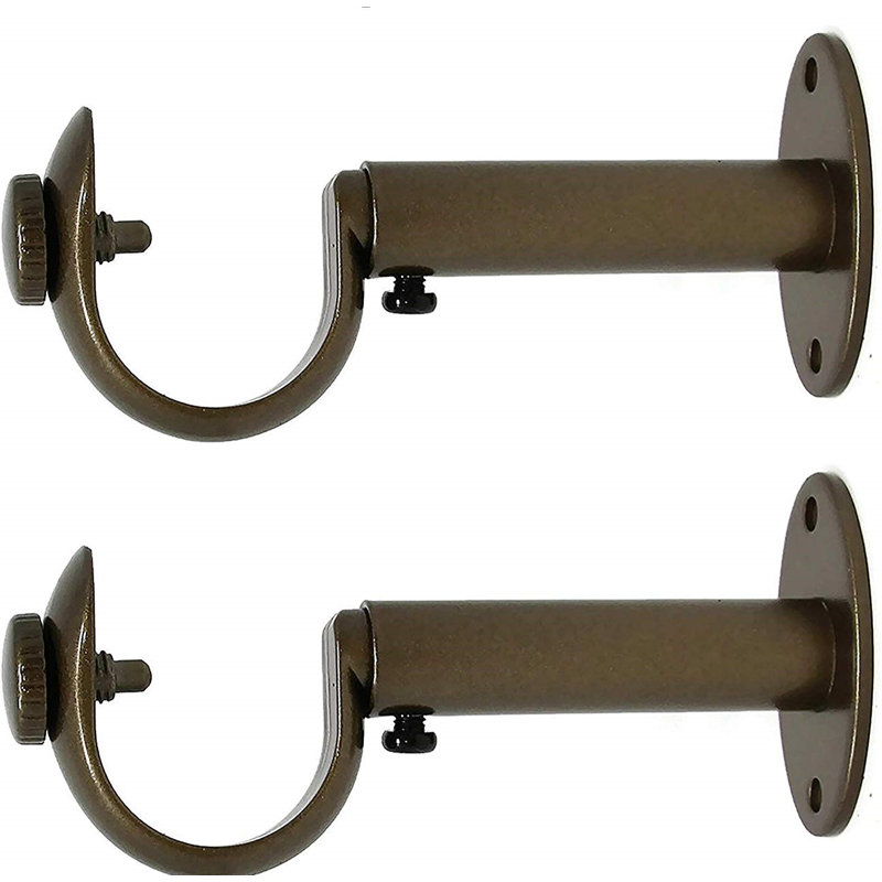 Support de fixation pour rideau 1 po Alpharetta, Noir