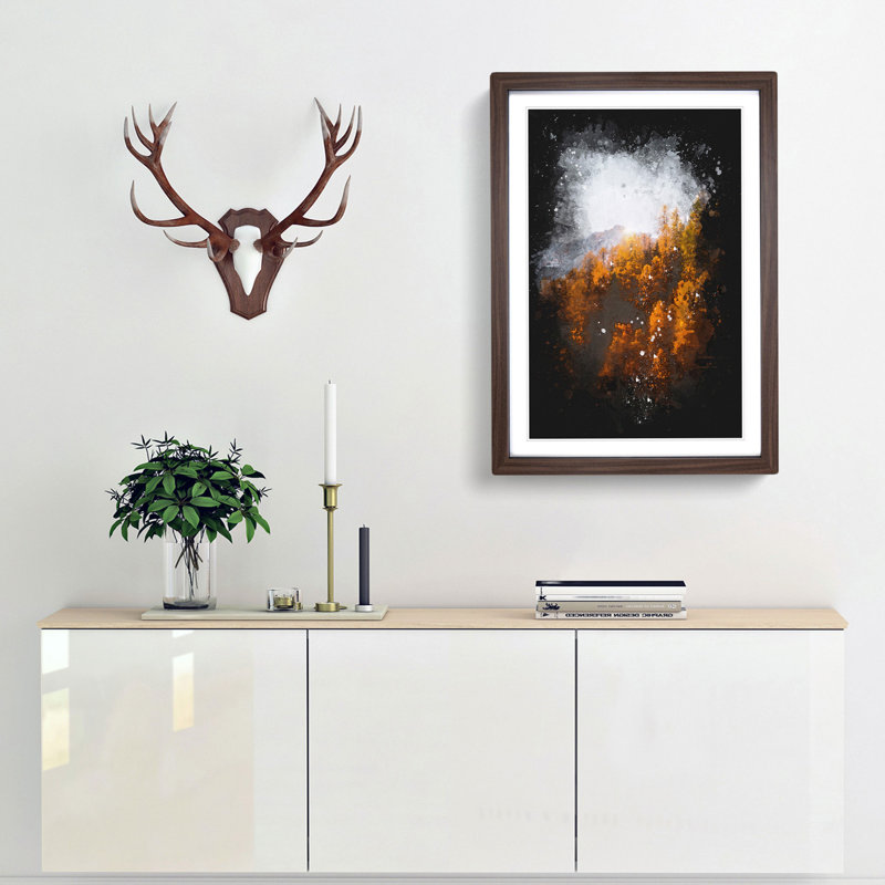 Golden Forest in Italy - Framed Print, Walnut Framed, 45cm H x 33cm W x 2cm D