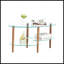 Table basse ovale en verre transparent-33905485-33905486