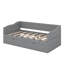 Lit de jour simple en bois avec lit gigogne et deux tiroirs de rangement, lit de jour extensible-266937208
