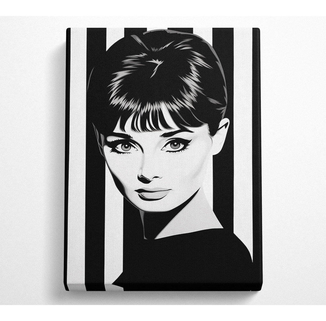 Audrey Hepburn Streifen - Druck