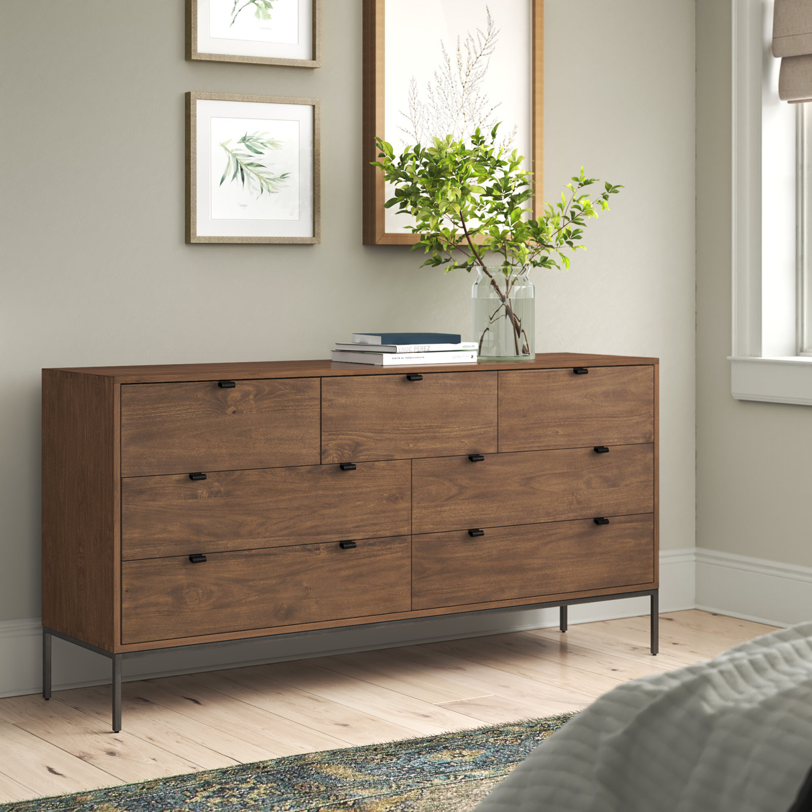 Loki 7 - Drawer Dresser, Auburn Poplar