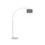 Lewallen 131cm Silver Arched Floor Lamp-1631414571