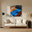 Art mural en métal brun-584051587