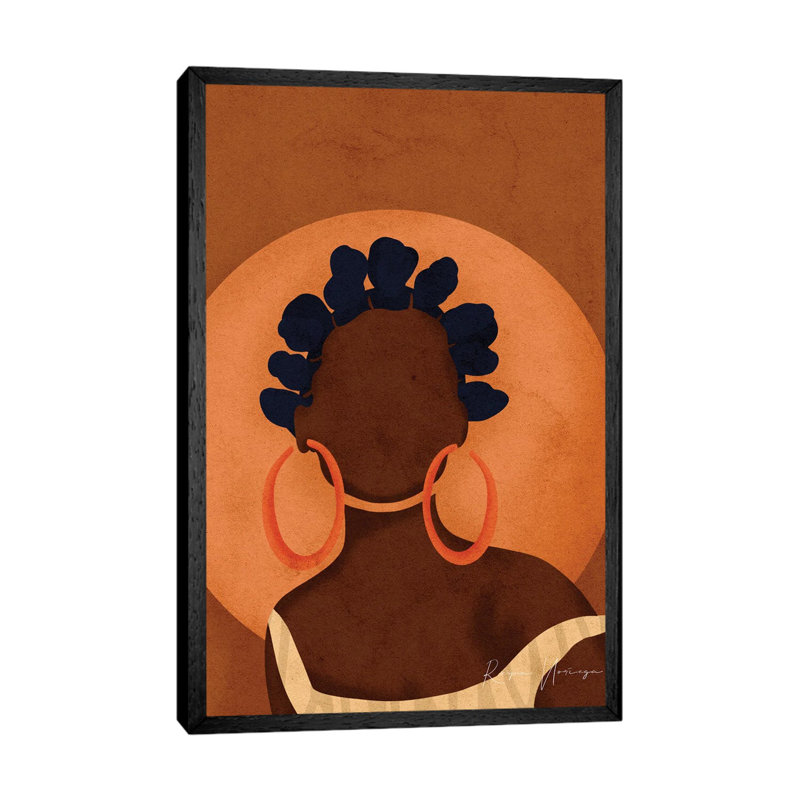 Mendiana by Reyna Noriega - Painting on Canvas, Black Framed Canvas, 66.04 cm H x 45.72 cm W