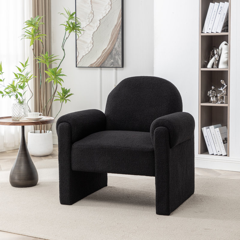 Fauteuil Bryonie, Polyester noir