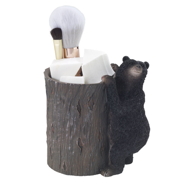 Avanti Linens - Soap Dish, Countertop Accessories, Lodge Inspired Bathroom  Decor (Black Bear Lodge Collection)