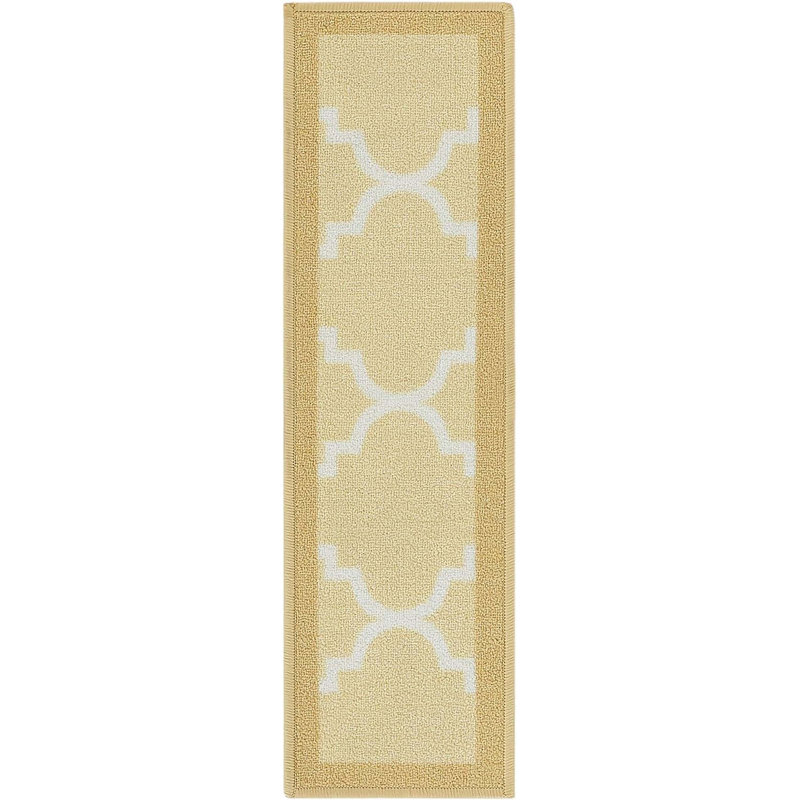 Tapis d'escalier antidérapant Gioanna Brooklyn, Beige