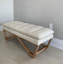 Banc en bois rembourré et rembourré avec coussins de 48 po SEAT4U SEAT4U-313385488