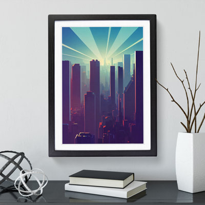 Brilliant City Skyline Abstract - Wall Art