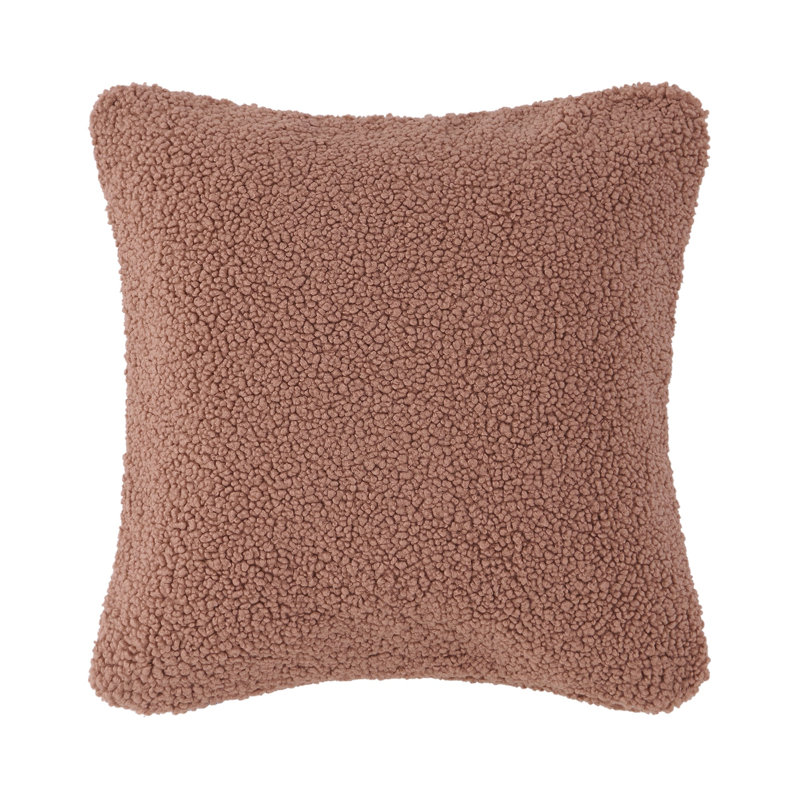 Coussin Teddy Teddy, H 27 po x l 27 po, Dusty Rose