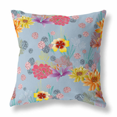 Colorful Flora Indoor/Outdoor Pillow