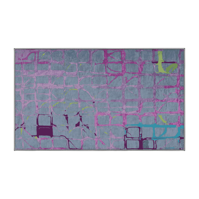 Tapis gris soyeux et moelleux, Tapis de couloir 2 pi x 5 pi
