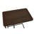 Natayla Rustic Brown C-Shaped Metal Frame End Table for Living Room, Bedroom, Bedside