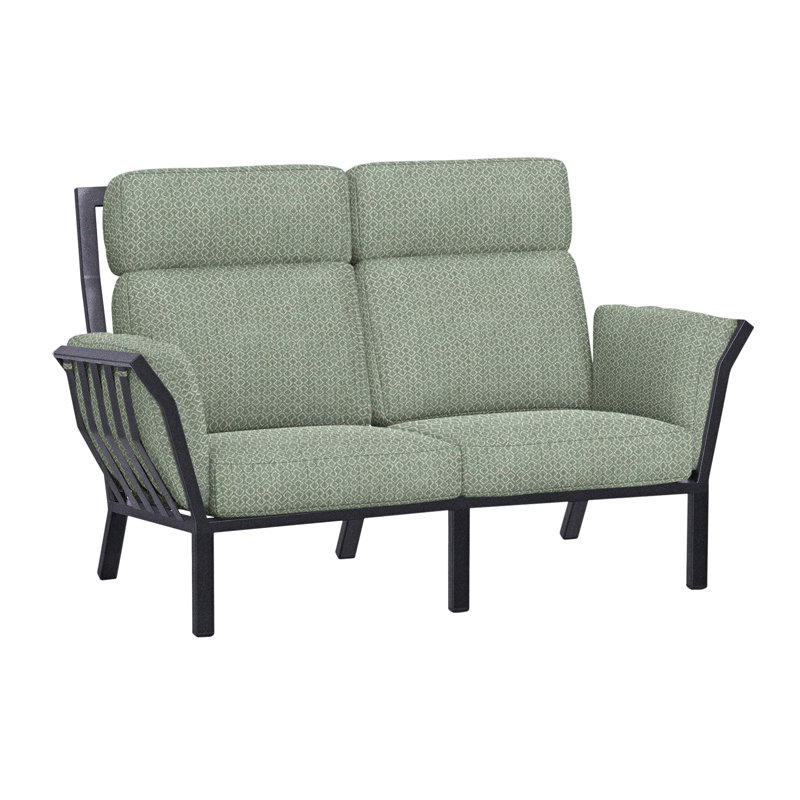 Aris Outdoor 2 - Seat Loveseat, Harris Stone, Graphite