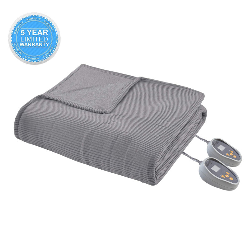 Couverture chauffante Rajanee Gracie Oaks, gris