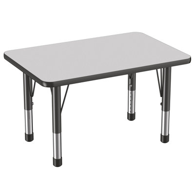 Rectangle T-Mold Adjustable Height Activity Table
