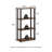 4-Tier 43.3" Corner Shelf, Open Shelves for Display and Storage-434006498