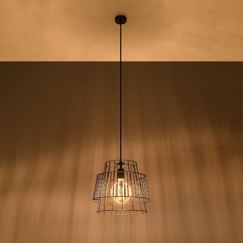 Binoche 1 - Light Single Pendant, Black