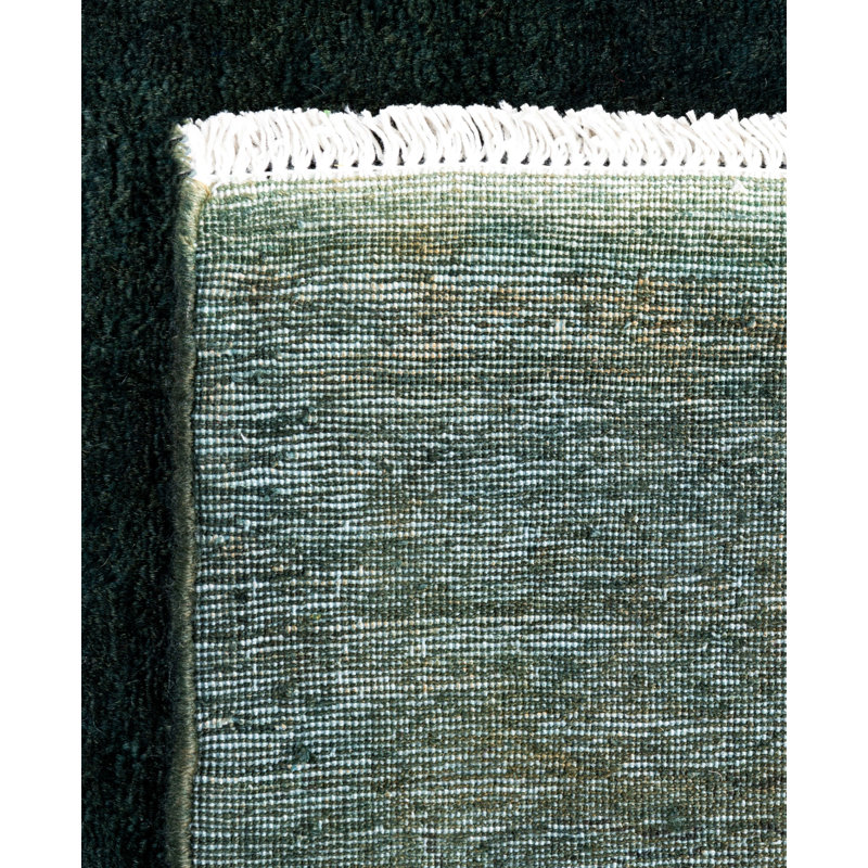 Overdyed One-of-a-Kind 3' 3" X 5' 3" Hand Knotted Area Rug