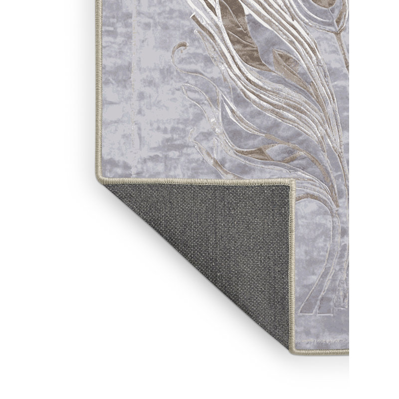 Tapis blanc soyeux et moelleux, Rectangulaire 3 pi x 5 pi