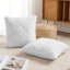Cotton White Rectangular Backrest Cushion